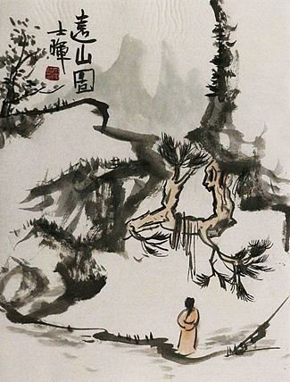 中国美协会员 ，著名文人画画家 丁晖明 国画