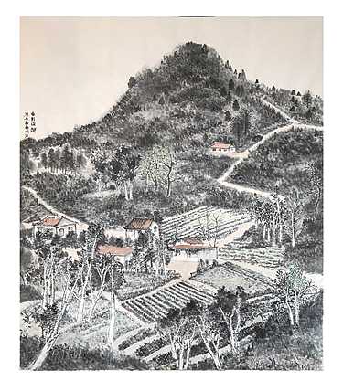 王铭海工作室国展班 闫洁 巨幅山水作品