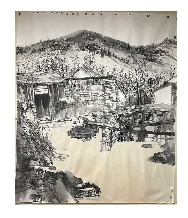 王铭海工作室国展班 闫洁 巨幅山水作品