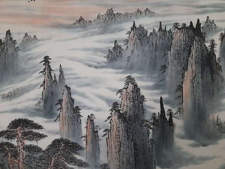 鱼子，子鱼 黄山云海