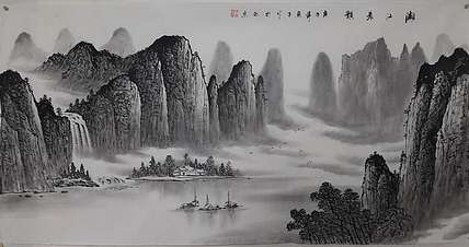 鱼子，子鱼 漓江晨韵