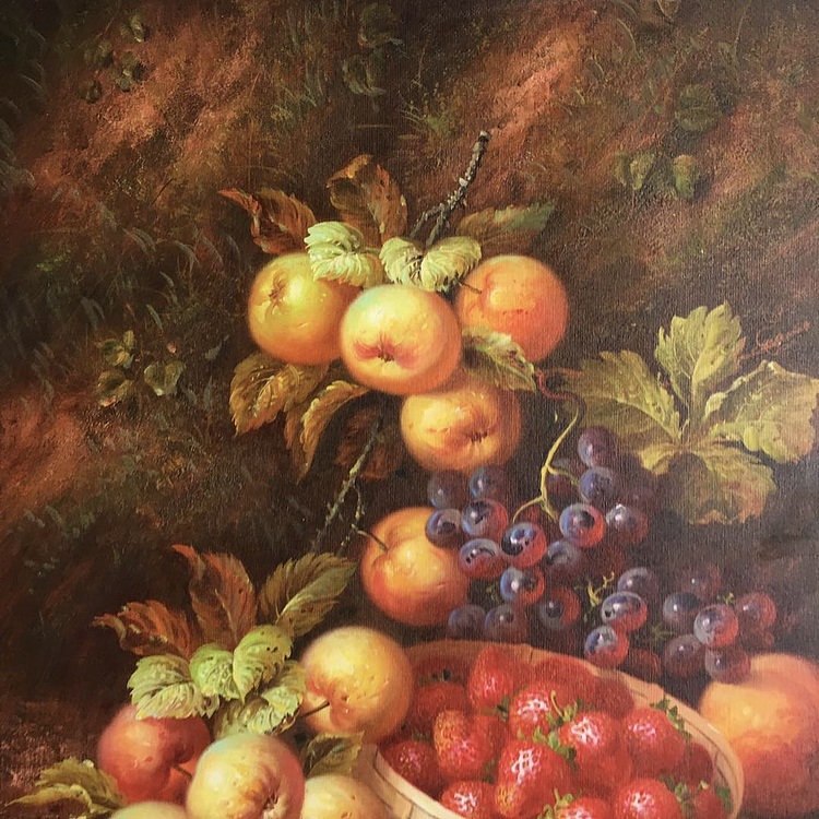 林艺楠手绘油画作品《硕果累累》