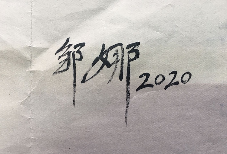 邹娜手绘油画作品《鲜花盛开》