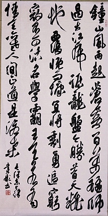 中国书法家协会会员 黄业彬 毛泽东诗词《七律&middot;人民解放军占领南京》