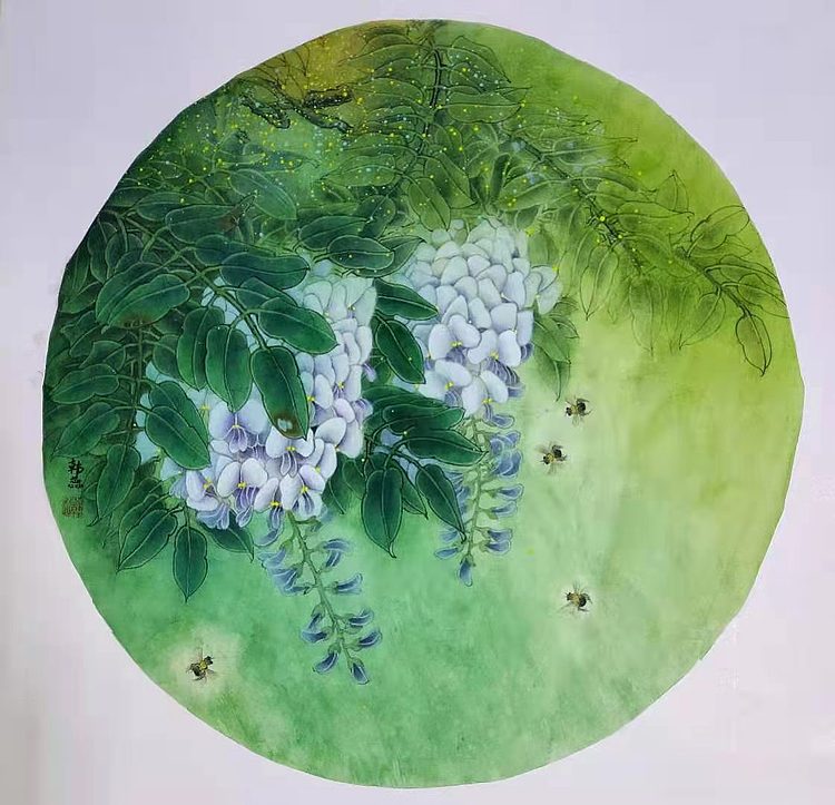 山东当代工笔画院画家 韩蕊     精品工笔