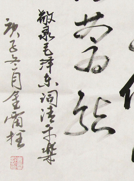 长安书画研究员 金雷拴 书法