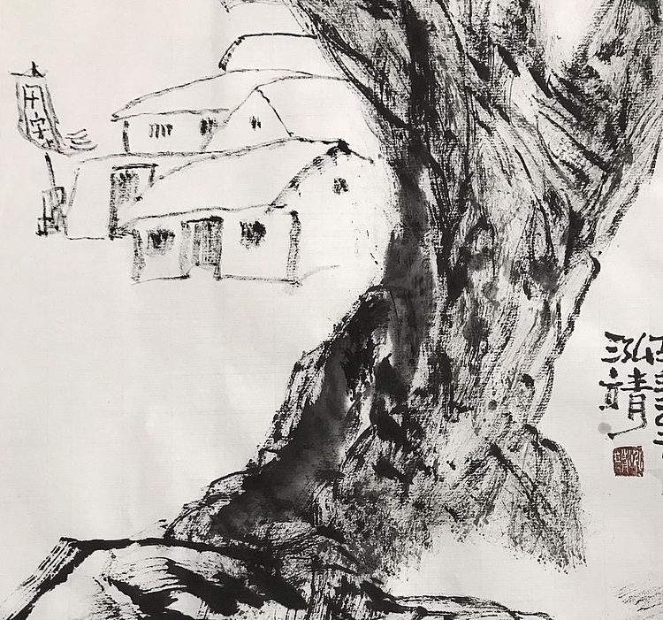 中国书画收藏家协会会员 泓靖 风雪无间道