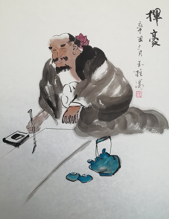 美术教师，赤峰画院青年潜力艺术家--张玉柱