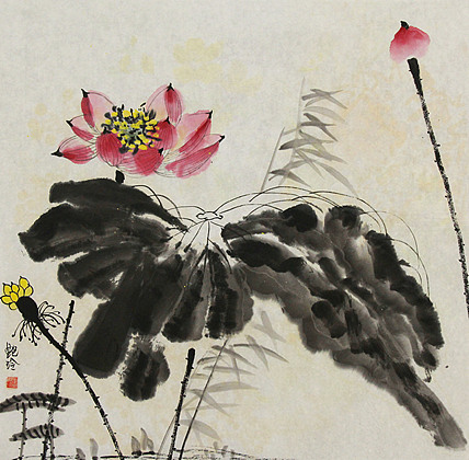 美院硕士，一级教师，青年潜力艺术家 张艳玲 国画
