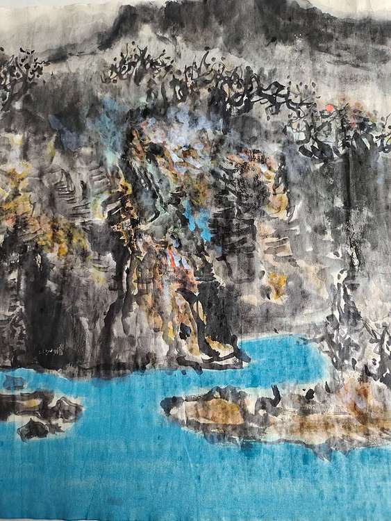 昊瀚 山水清音图