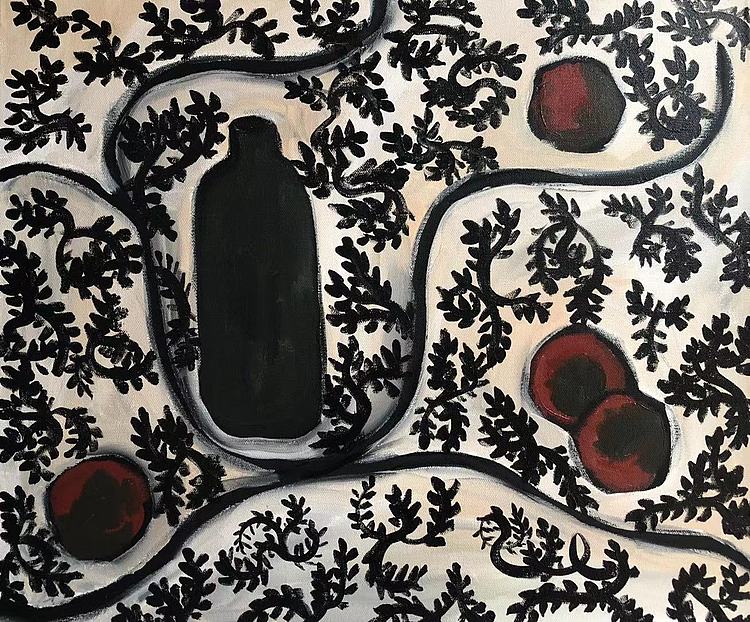 德西 当代实力派女画家 结业于李可染画院西方绘画材料与技法班