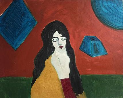 德西 当代实力派女画家 结业于李可染画院西方绘画材料与技法班