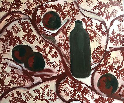 德西 当代实力派女画家 结业于李可染画院西方绘画材料与技法班