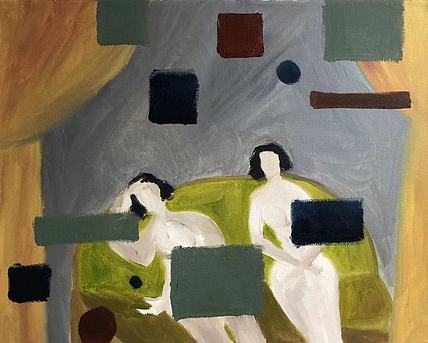 德西 当代实力派女画家 结业于李可染画院西方绘画材料与技法班