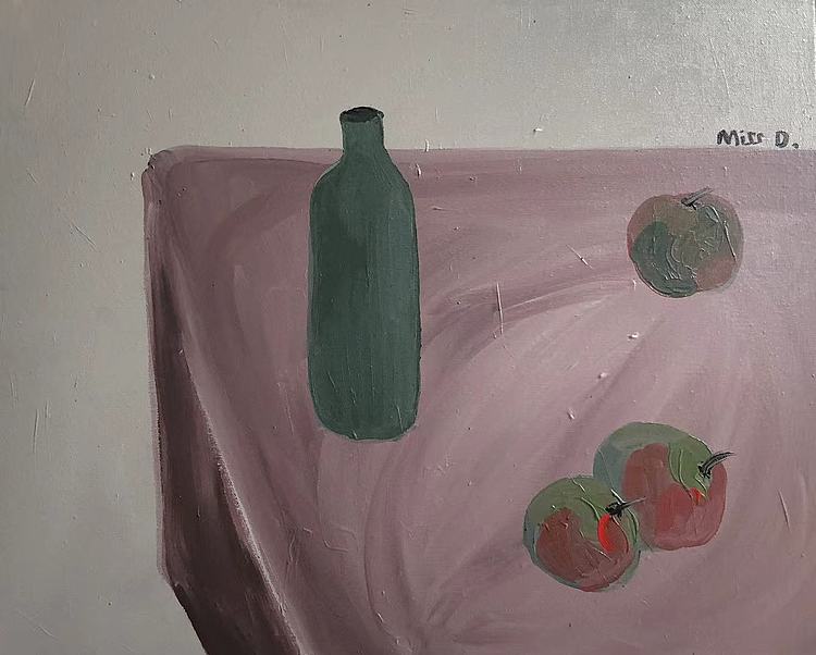 德西 当代实力派女画家 结业于李可染画院西方绘画材料与技法班