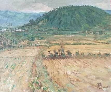 新疆阿克苏画院副院长  刘建国 油画写生作品《厚野》