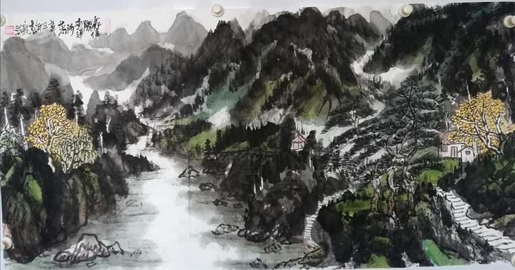 庞染 家住陇南汤河东