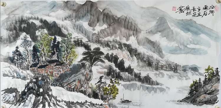 庞染 山乡雨后