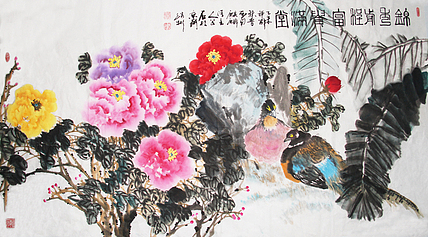 中国国画创作研究院 创作室主任 赵彬 作品《锦绣前程》