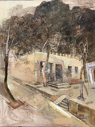 艺术家 郑泓 深入生活油画写生作品
