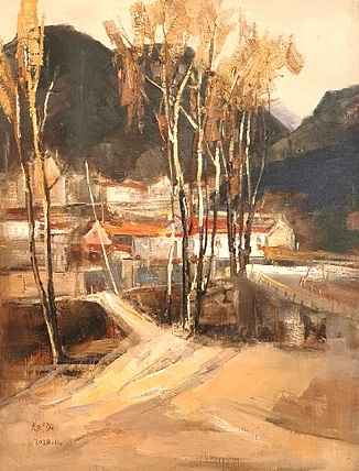 艺术家 郑泓 深入生活油画写生作品