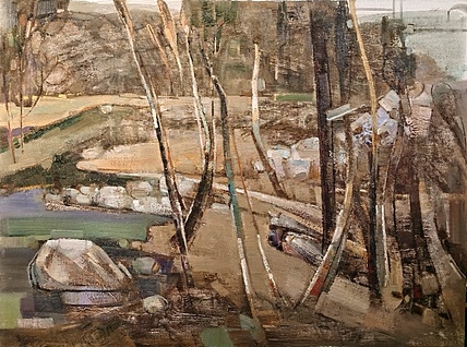 艺术家 郑泓 深入生活油画写生作品