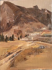 艺术家 郑泓 深入生活油画写生作品