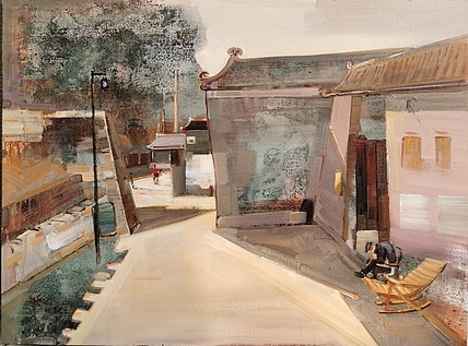 艺术家 郑泓 深入生活油画写生作品