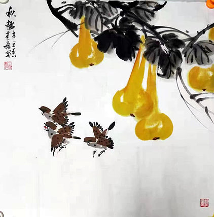 中国花鸟画研修院高研班 王建鑫 精品花鸟 