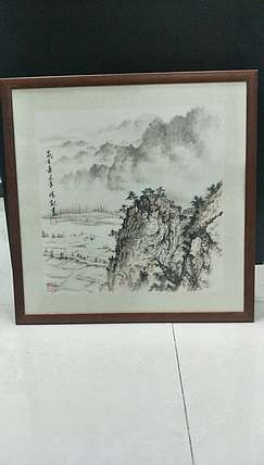 李鸿凯 国画《登高怀远》