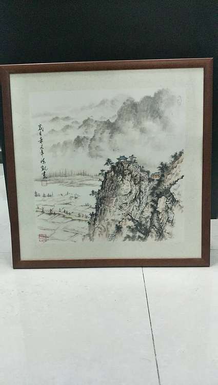 李鸿凯 国画《登高怀远》