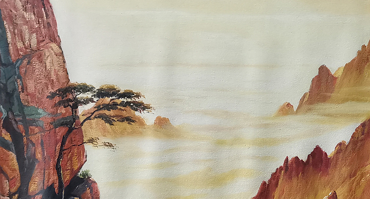 艺术家 蔡朝辉 油画作品《黄山》72