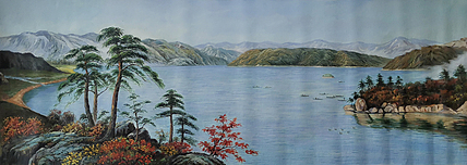 艺术家 蔡朝辉 油画作品《回望童年》