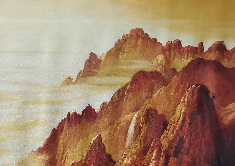 艺术家 蔡朝辉 油画作品《黄山》72