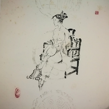《美人如玉系列-1》  四川省美术家协会会员 当代工笔画研究会会员 明理