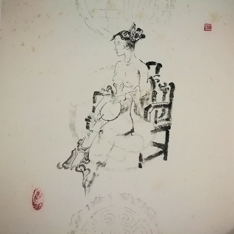 《美人如玉系列-1》  四川省美术家协会会员 当代工笔画研究会会员 明理