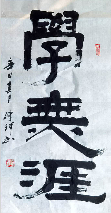 著名作家、书法家 陈传珂 作品《学无涯》