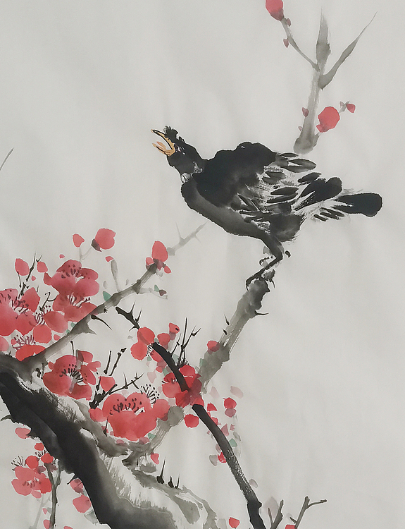 古韵长城书画院院长 河北省美协会员 赵保录 花鸟作品