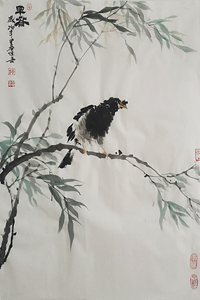 古韵长城书画院院长 河北省美协会员 赵保录 花鸟作品