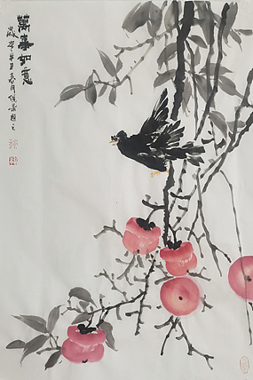 古韵长城书画院院长 河北省美协会员 赵保录 花鸟作品