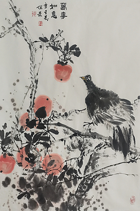 古韵长城书画院院长 河北省美协会员 赵保录 花鸟作品