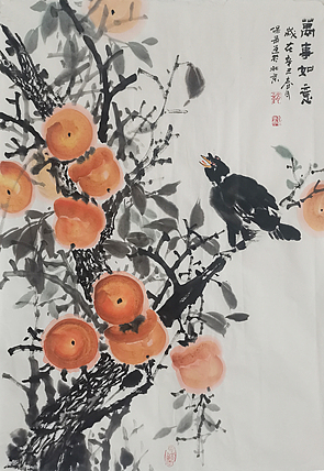 古韵长城书画院院长 河北省美协会员 赵保录 花鸟作品