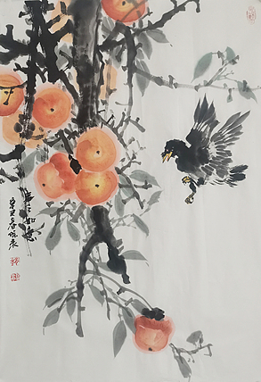 古韵长城书画院院长 河北省美协会员 赵保录 花鸟作品