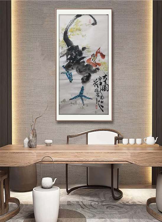 职业书画家 孙丽云 大吉图（三尺整张）