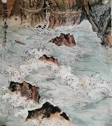 《杜陵入蜀诗意图》安徽美协会员 韩奇丽