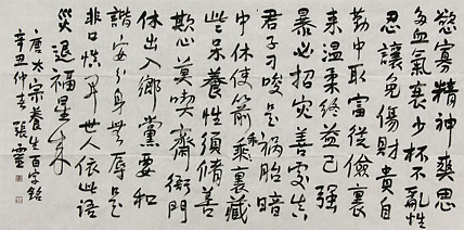 六尺大尺幅   中国书法家协会会员 省书协评审委员会委员 张灵