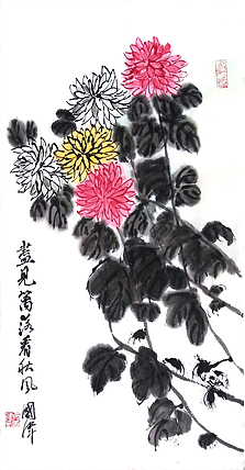 北京华夏国艺书画院院士，工艺美术师 何国伟 国画作品