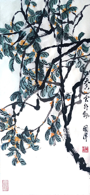 北京华夏国艺书画院院士，工艺美术师 何国伟 国画作品
