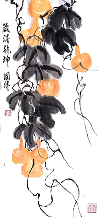 北京华夏国艺书画院院士，工艺美术师 何国伟 国画作品