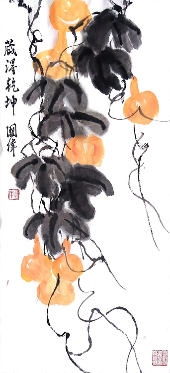 北京华夏国艺书画院院士，工艺美术师 何国伟 国画作品